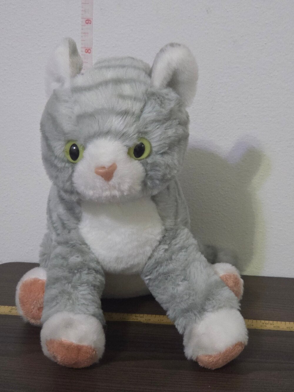 Wild Republic "Cuddlekins" Gray Striped Tabby Cat plush